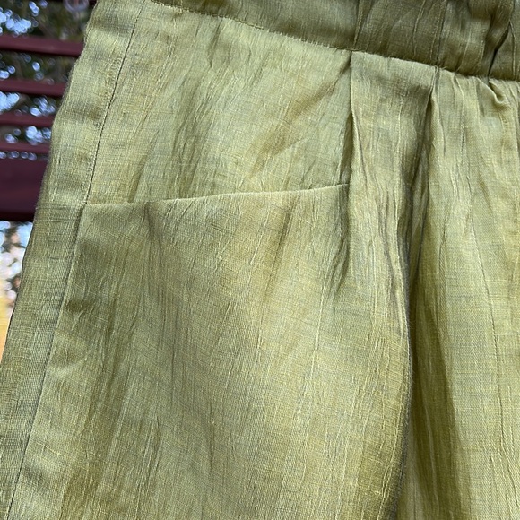 🌺 J.Crew; ADORABLE & RARE Pistachio Green Linen Lined Short Skirt; Misses Sz 4! - Picture 4 of 7